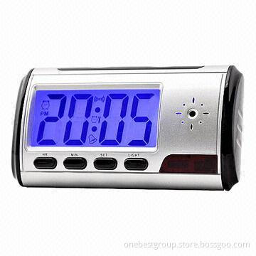 Desktop clock camera, good for home, office security, will not cause any suspicion to film evidences